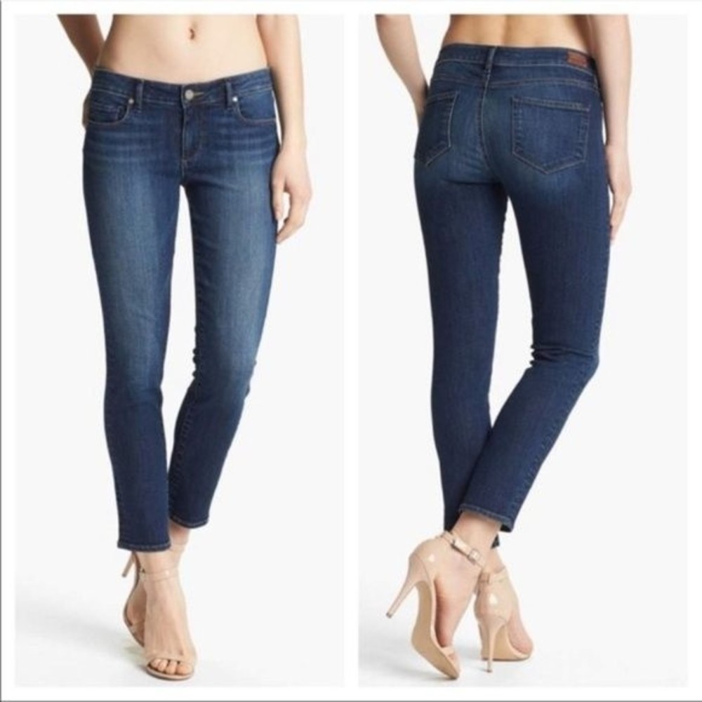 Paige Skyline Ankle Peg Jeans Benny Wash Size 27